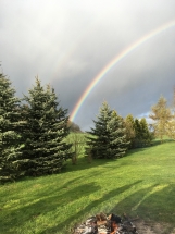 Regenbogen über der Spukwiese